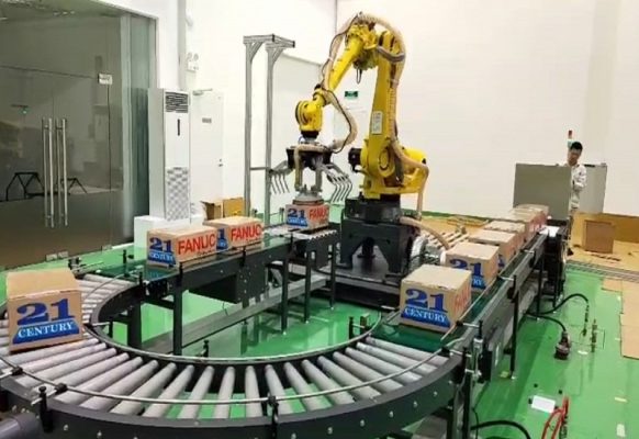 Ứng dụng Robot gắp và sắp xếp sản phẩm với cánh tay robot công nghiệp