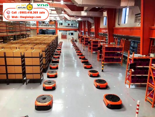 đơn vị thiết kế cung cấp Robot AGV giúp vận chuyển hàng hóa nhanh chóng thuận tiện hơn
