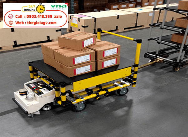 phân loại AGV robot theo chức năng là hệ thống vận hành và quy trình xử lý hàng hóa