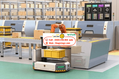 Ứng dụng robot AGV trong Logistics nhà kho thông minh