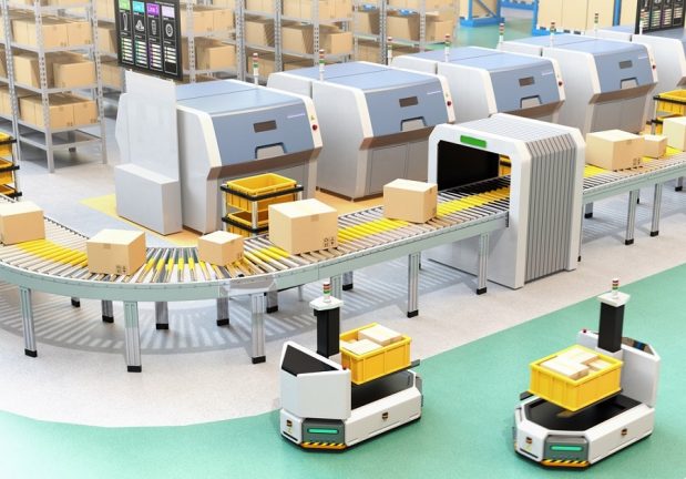 Ứng dụng Robot AGV dạng chở trong Logistics nhà kho thông minh thịnh hành hiện nay