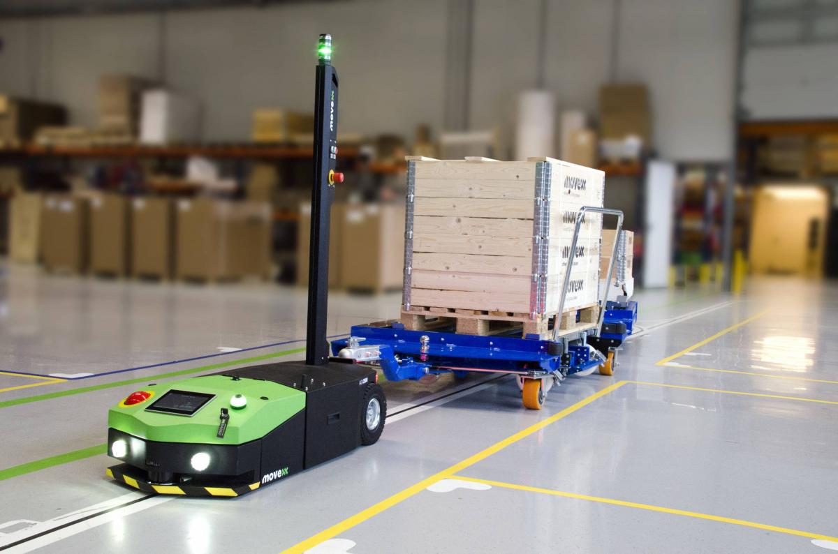 Robot vận chuyển AGV ứng dụng trong công tác lưu kho