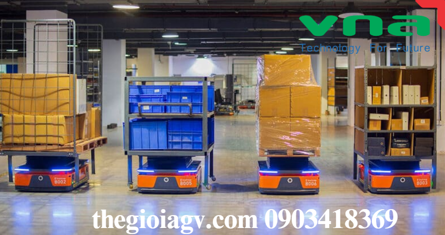 Tăng năng suất và hiệu quả - Xe tự hành AGV chở hàng: