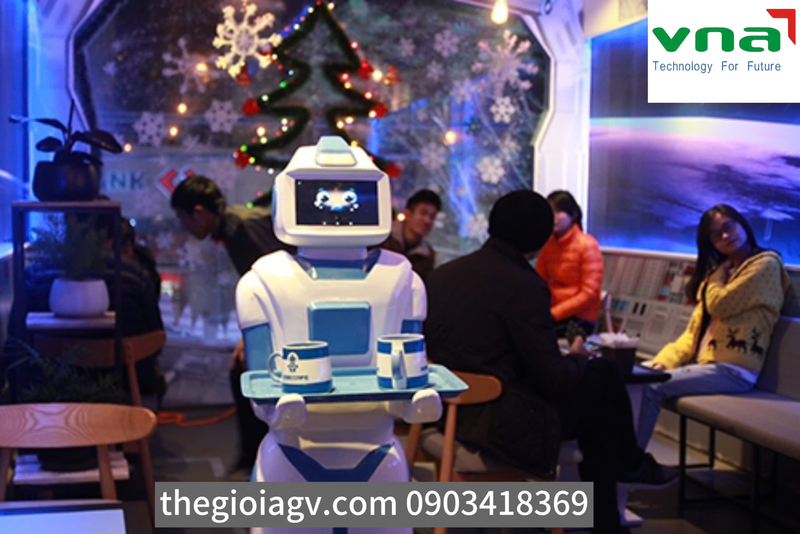 Phân loại chi tiết hơn về robot phục vụ quán cafe