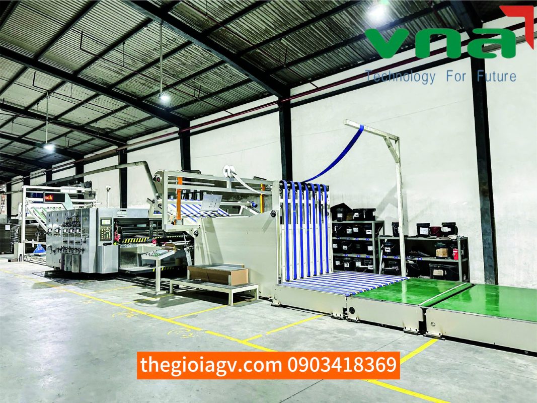 Hệ thống robot cấp phôi máy gia công